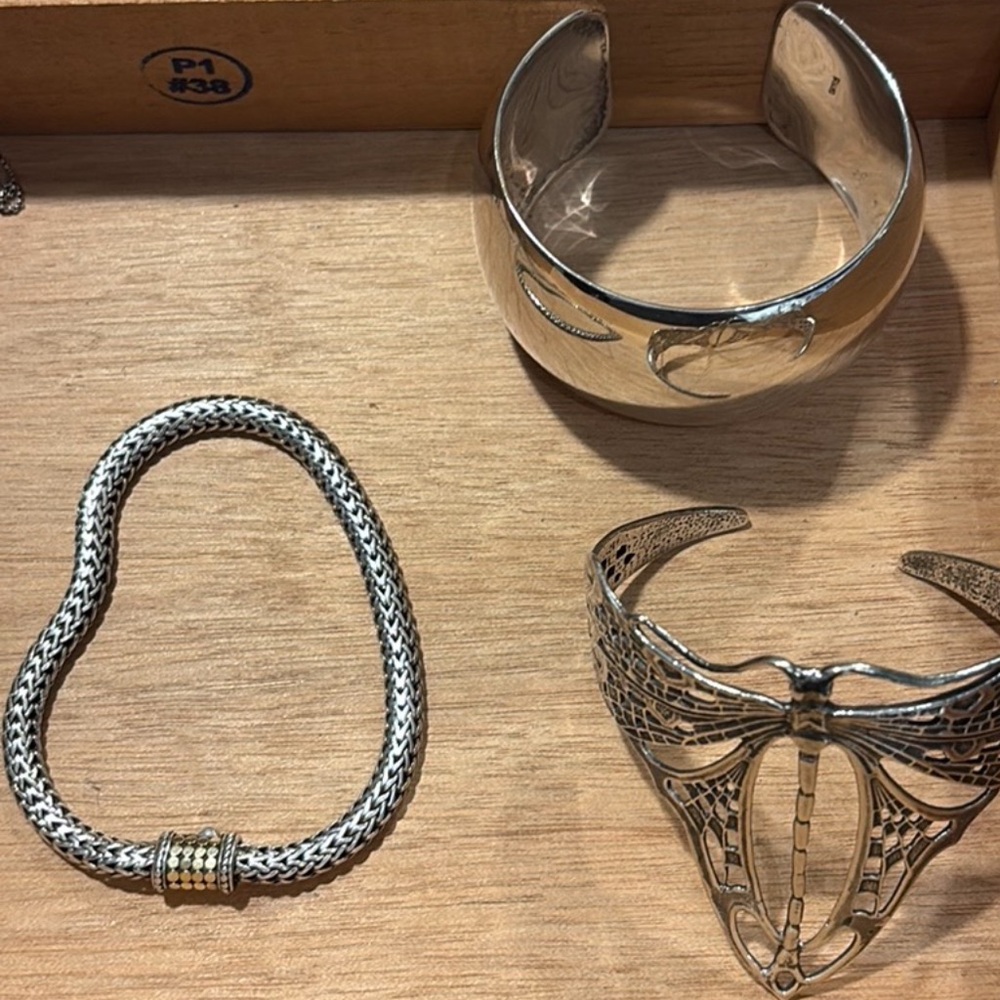 John Hardy gold and sterling bracelet